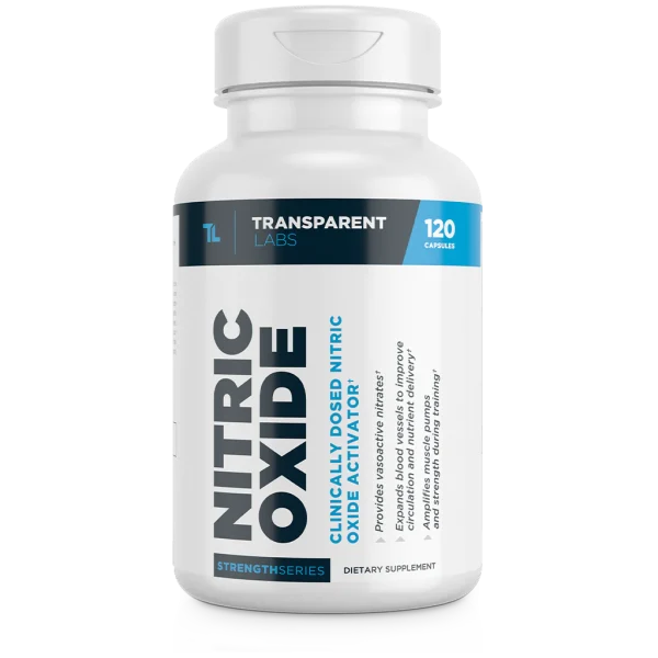 Transparent Labs Nitric Oxide bottle